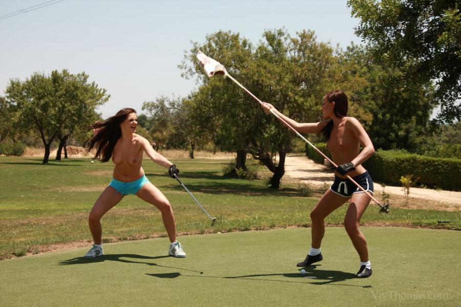 Topless Golfing - Nobody Got A Hole In One. 