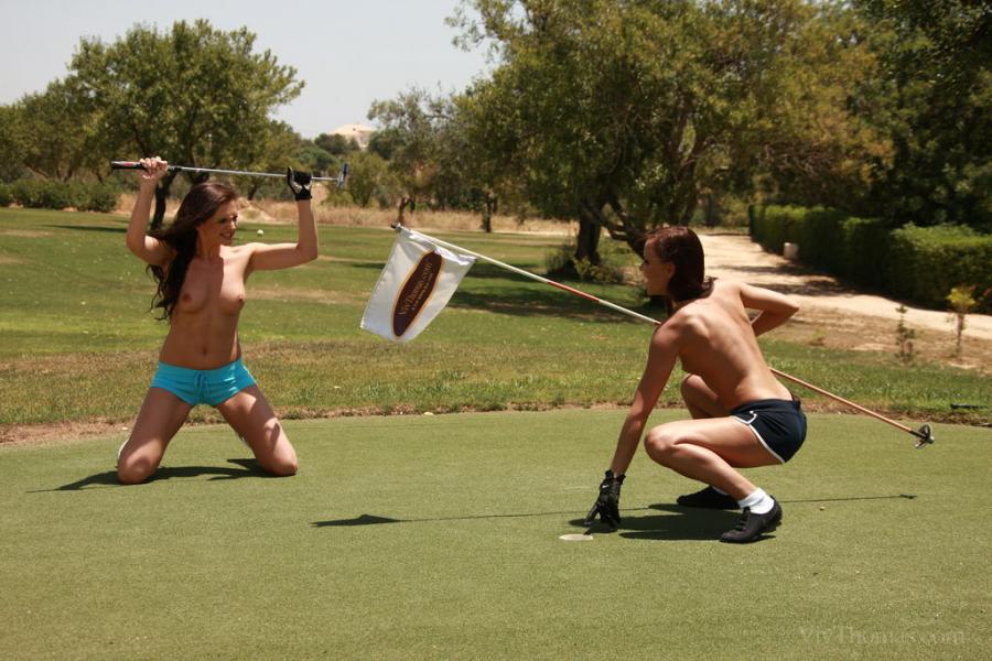 Topless Golfing - Nobody Got A Hole In One. 